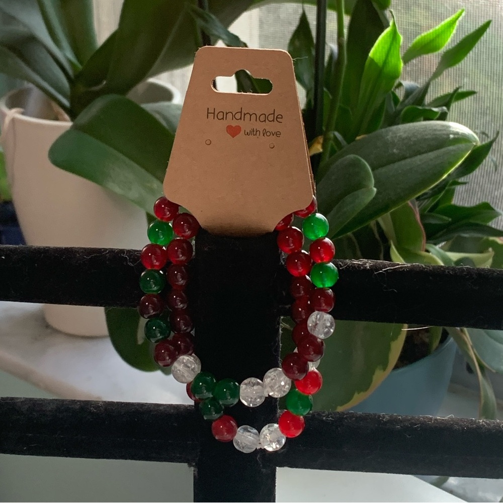 Christmas Bead Bracelet Set 🎄